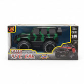 remote-controlled off-road truck with "spray" function for smoke effects
