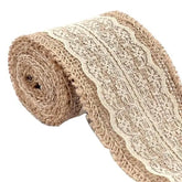 Jute Lace Burlap Ribbon Roll