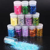 12 Colors Chunky Glitter Powder Mix