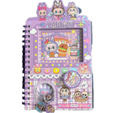 Labubu character spiral notebook that includes decorative stickers