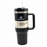 Black Stanley 40 Oz Stainless Steel Tumbler | Leak-Proof Vacuum Insulated Travel Mug | Hot & Cold