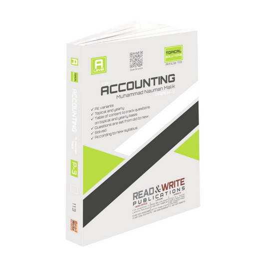 113 Accounting 9706 A2/L P-3 Topical/Yearly Past Papers