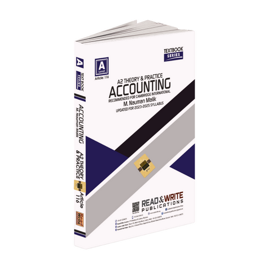 116 Accounting 9706 A2/L Text Book Series Theory & Practice Book 2024ed