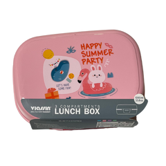 Happy Summer Party Lunch Box 1000 ml Pink
