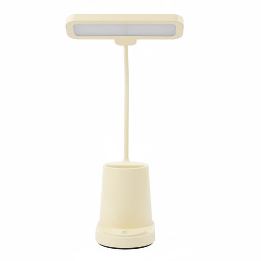 rechargeable study table lamp with a built-in pen holder
