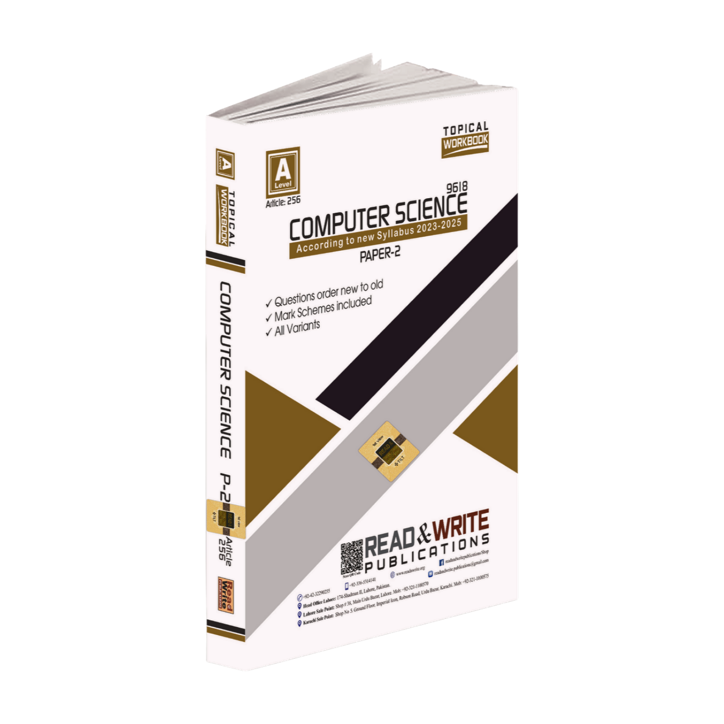256 Computer Science 9618 A Level Paper 2 Topical Workbook – Chaptersrw