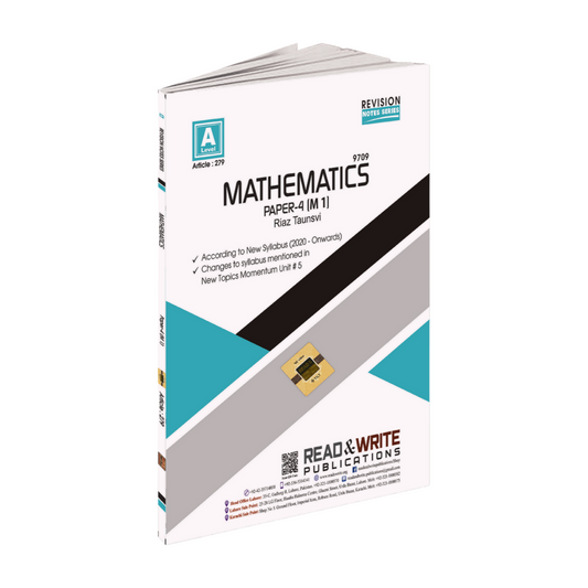 279 Mathematics 	9709 A-Level Paper-4 (M1) Revision Notes By Riaz Taunsvi