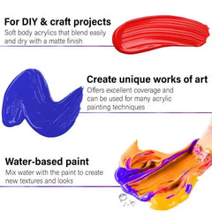 Fabric Paints 25 ml – Set of 6 – Pastel