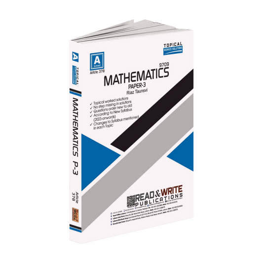 378 Mathematics 	9709 A Level Paper 3 Topical Worked Solutions