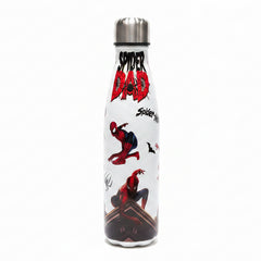 Spider-Man themed stainless steel water bottle