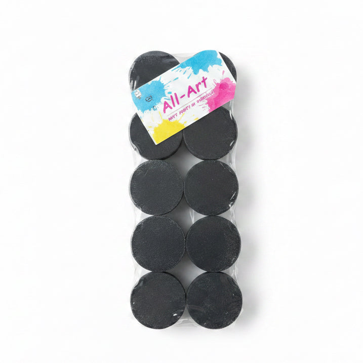 Black Circular Canvas Boards 