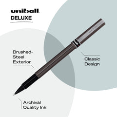 Uni Ball Micro Deluxe Fine UB-155 Black Pen