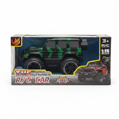 remote-controlled off-road truck with  "spray" function for smoke effects