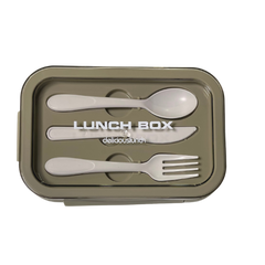DeliciousLunch Lunch Box 6548 Brown 1200 ml