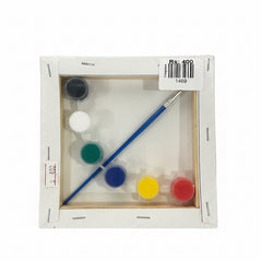 Kids Canvas Kit-6*6-- Canvas Board with Color and Brush- Lion