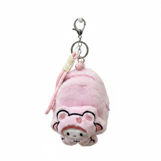 Sanrio character plush keychain