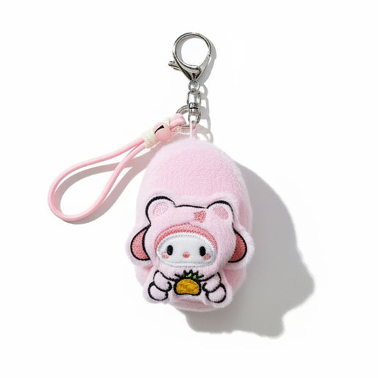 Sanrio character plush keychain