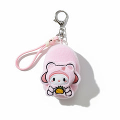 Sanrio character plush keychain