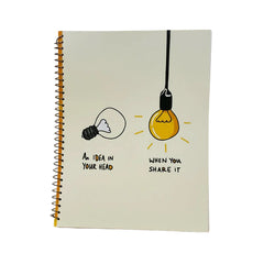 Notebook “An IDEA in YOUR HEAD".
"WHEN YOU SHARE IT"