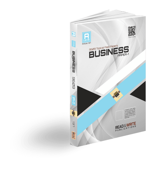 137 Business 9609 A Level Paper-1 Topical Past Papers