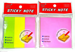 Multi Colour Sticky Note Pad 
