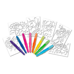 Blopens Activity Set  6 Colors with 6 Stencil Designs