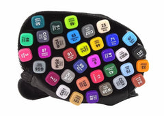 Pack of 36 Dual Tip Art Markers Permanent