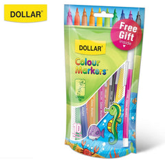 Dollar Colour Marker 10 fiber tip 
