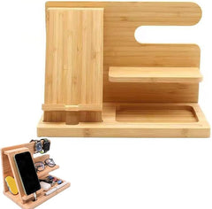 Bamboo Desk Organizer and Storage