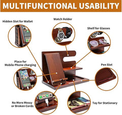 Bamboo Desk Organizer and Storage