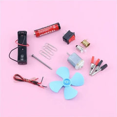 DC motor fan set for kids Electronic Science Project
