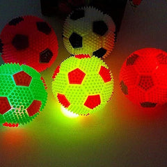 LED Light-Up Dog Ball – Squeaky Chew Toy with Flashing Lights for Dogs and Puppies (Random Color, 1 Pc)