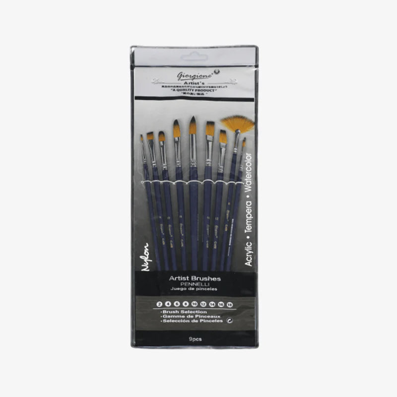 Giorgione 9pcs Brush Set Nylon Hair