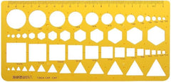 K Resin Geometric Template Ruler 