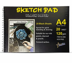 GS Black Paper Sketchbook A4