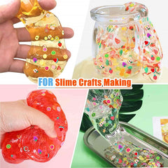 12 Pack Fimo Cane Polymer Slice Fashionable Miniature Fruit/Flower Themed Soft Chunks for Jewelry Making