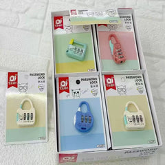 FunBlast 3-Digit Password Lock – Keyless Mini Padlock for Luggage, Travel & Briefcases 1pc