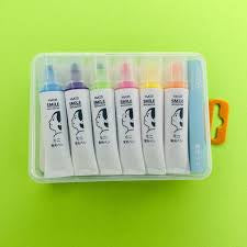Mini Tube Cream Highlighter Pen Set of 6