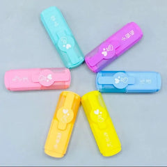 Mini Highlighter Set 6-Piece with Portable Storage Case