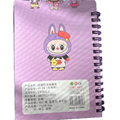 Labubu character spiral notebook that includes decorative stickers