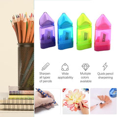 Triangle Rubber Pencil Sharpener Set