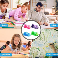 Triangle Rubber Pencil Sharpener Set