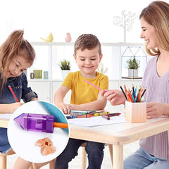 Triangle Rubber Pencil Sharpener Set