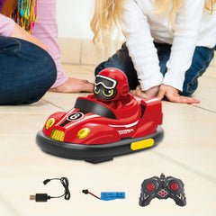 Remote Control Bumper Car Boys Race Bumper Car Toy for Age 3 4 5 6+ Year Old Red