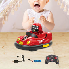 Remote Control Bumper Car Boys Race Bumper Car Toy for Age 3 4 5 6+ Year Old Red