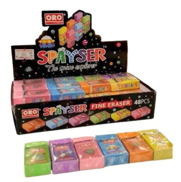 ORO Spayser Eraser Colorful